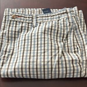 Tommy Hilfiger Blue and White Checkered Men Shorts